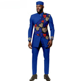 African Ethnic New Style Men's Suit - Elegant and Fitted Design - Fashionable Men's Clothing - Free Delivery Worldwide