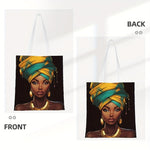 1PC Vibrant African Print Tote Bag - Canvas Shoulder Bag for Women - Free Delivery Worldwide only at Flexi Africa