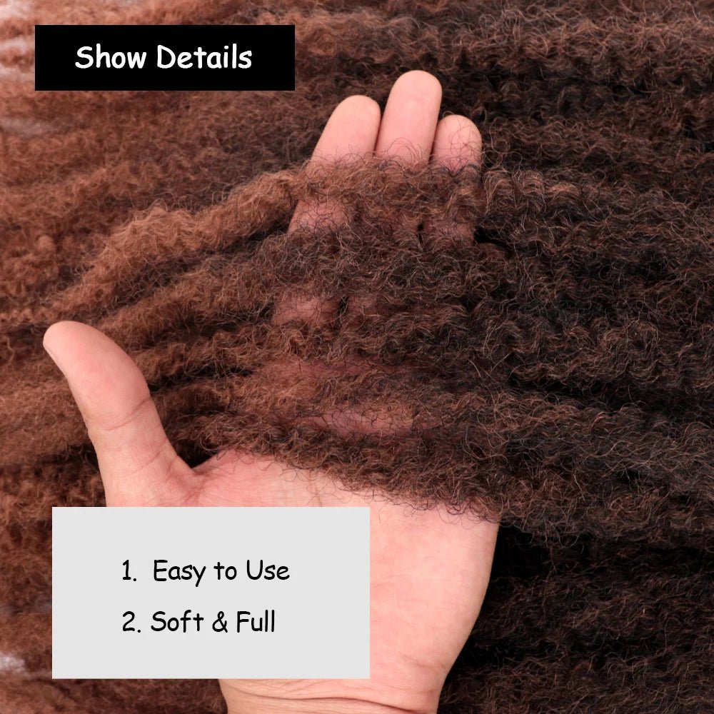 24" Marley Hair For Braids Afro Kinky Marley Braid Hair Synthetic Ombre Braiding Hair Extensions Easy Braid - Flexi Africa - Flexi Africa offers Free Delivery Worldwide - Vibrant African traditional clothing showcasing bold prints and intricate designs