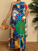 Buy Plus Size Women’s Summer Dress – South African Starry Sky and Sun Element Print for only $19.50 at Flexi Africa!