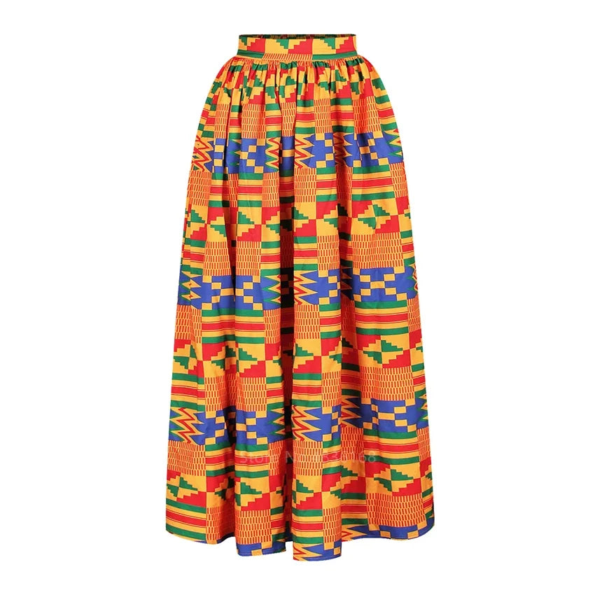 Buy African National Style Women’s Set – Off-Shoulder Long Sleeve Top & Split Maxi Skirt for only $19.02 at Flexi Africa!