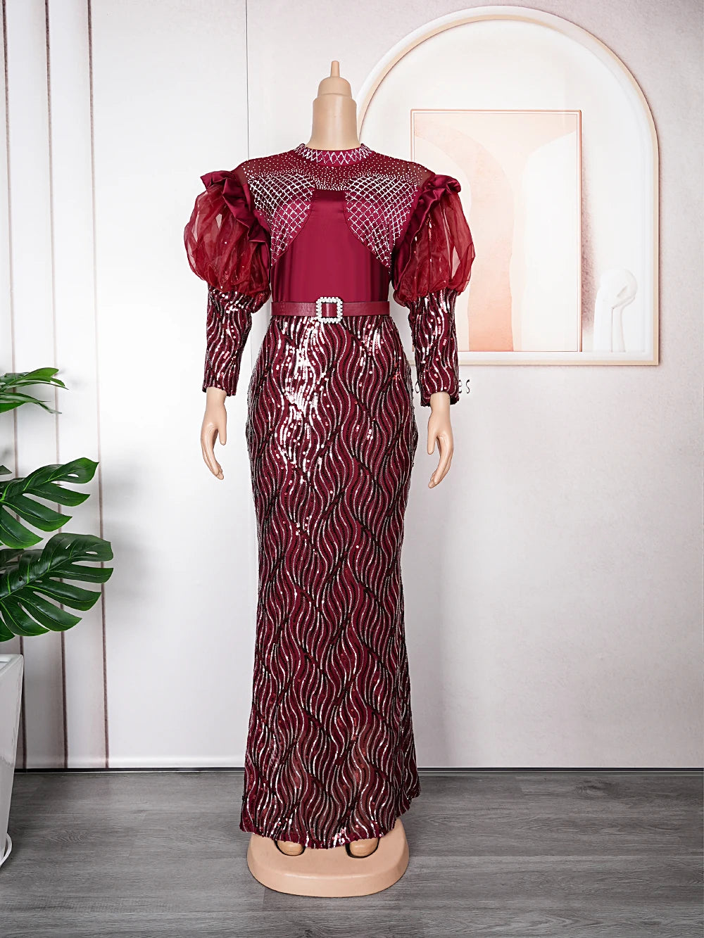 Buy Plus Size African Luxury Sequin Evening Party Long Dresses for Women Dashiki  Clothing for only $54.56 at Flexi Africa!