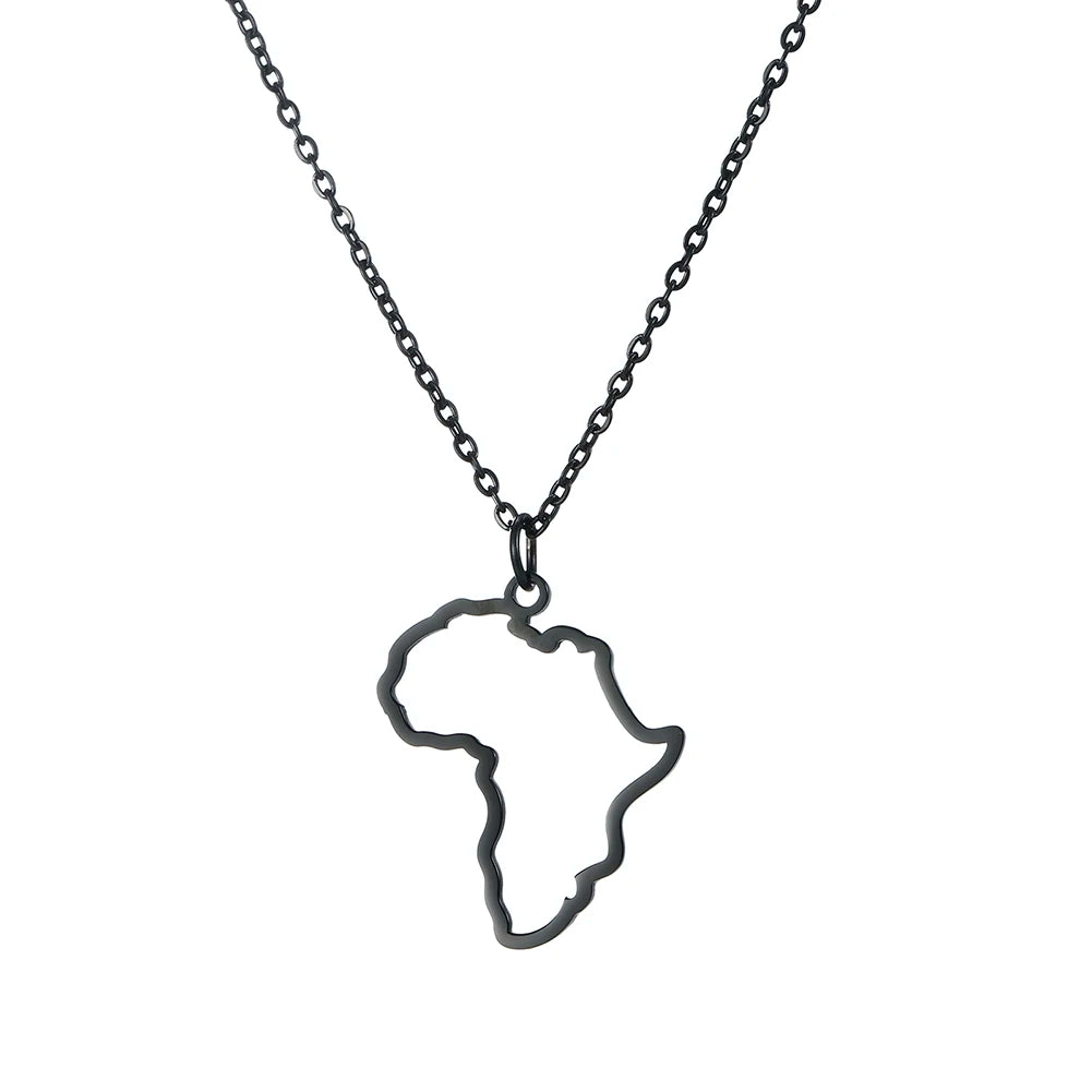 Buy African Heart Pendants Necklaces South Africa Map Necklace Choker Chain African Jewelry for only $5.48 at Flexi Africa