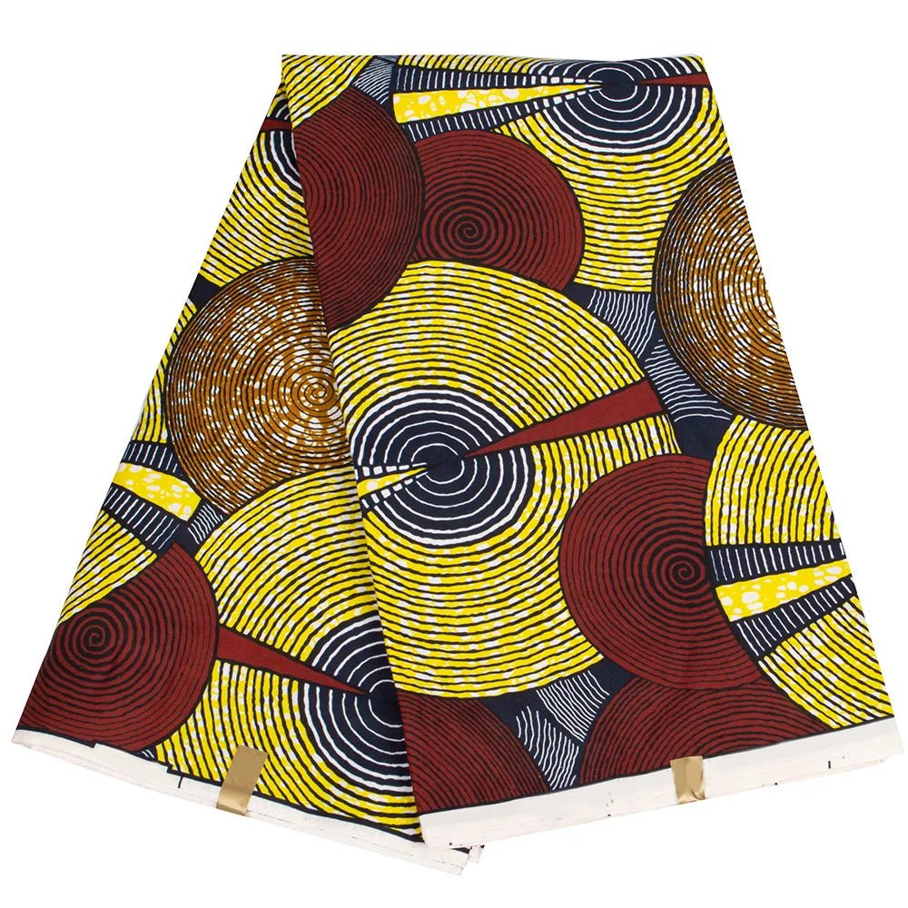 African Ankara Prints Wax Fabric Patchwork Retro Style Warp Sewing Woman Dress Craft DIY Africa Material 100% Polyester By Yard - Free Delivery Worldwide only at Flexi Africa