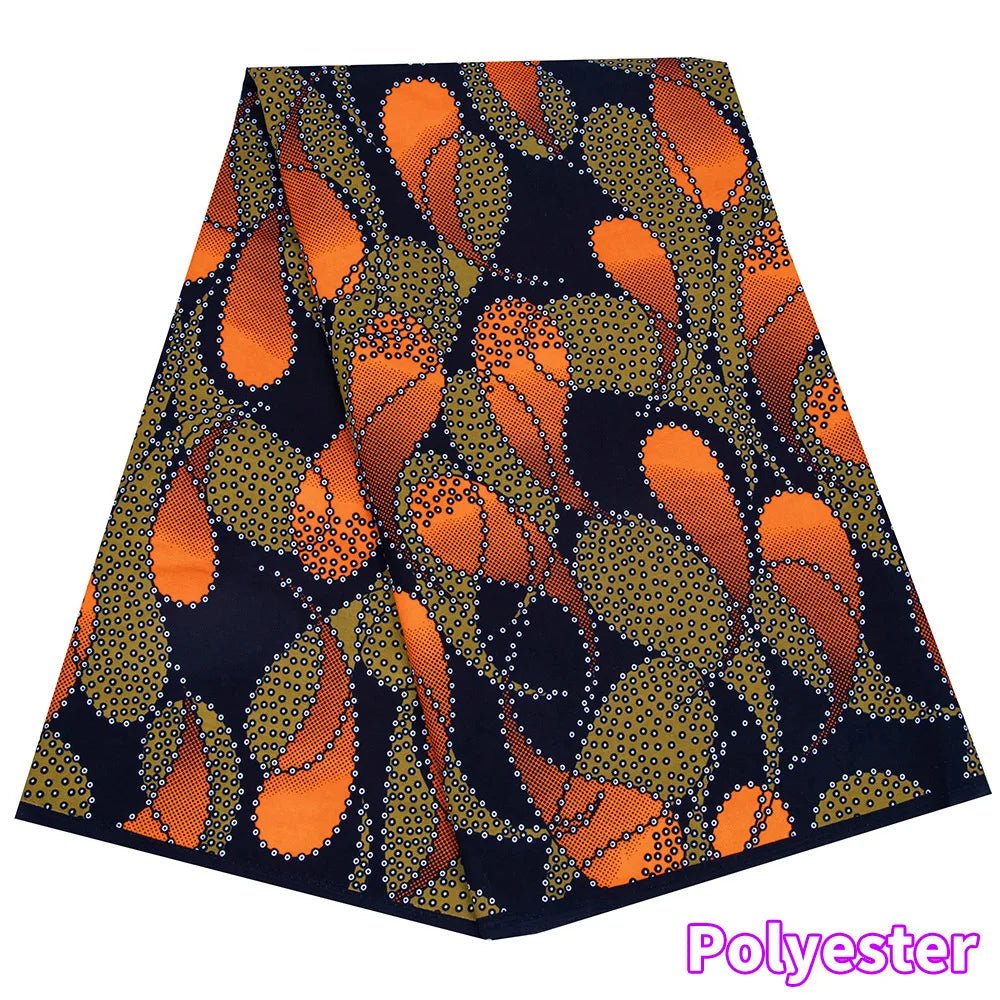 African Ankara Prints Wax Fabric Patchwork Retro Style Warp Sewing Woman Dress Craft DIY Africa Material 100% Polyester By Yard - Free Delivery Worldwide only at Flexi Africa