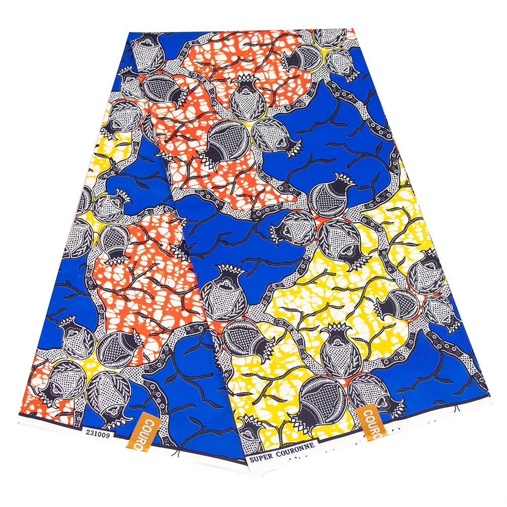 African Ankara Prints Wax Fabric Patchwork Retro Style Warp Sewing Woman Dress Craft DIY Africa Material 100% Polyester By Yard - Free Delivery Worldwide only at Flexi Africa