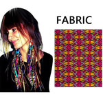 African Ankara Tassel Earrings – Handmade Boho Long Tribal Fabric Jewelry - Free Delivery Worldwide only at Flexi Africa