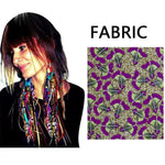 African Ankara Tassel Earrings – Handmade Boho Long Tribal Fabric Jewelry - Free Delivery Worldwide only at Flexi Africa