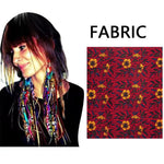 African Ankara Tassel Earrings – Handmade Boho Long Tribal Fabric Jewelry - Free Delivery Worldwide only at Flexi Africa