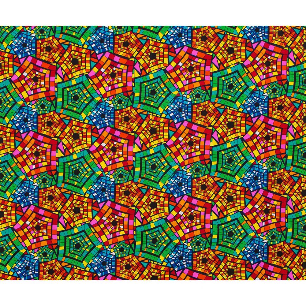 Buy African Ankara Wax Print Fabric – 100% Polyester Block Pattern Material for Sewing for only $4.31 at Flexi Africa!