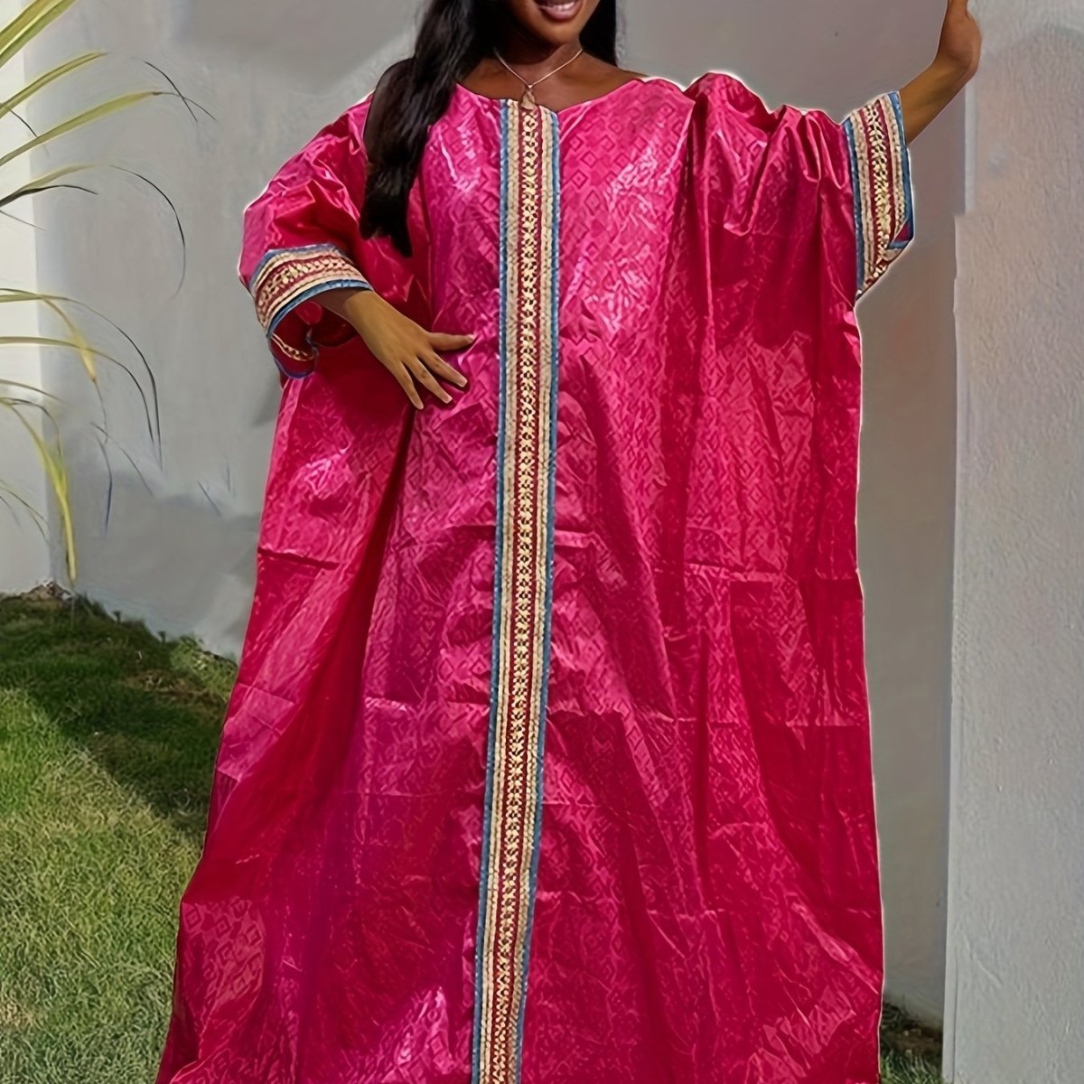 Buy African Original Bazin Riche Long Dress with Scarf, Traditional Women's Party Attire. for only $78.58 at Flexi Africa!