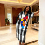 African Dashiki Ankara Evening Gown for Women – Kaftan Abaya Boubou - Free Delivery Worldwide only at Flexi Africa