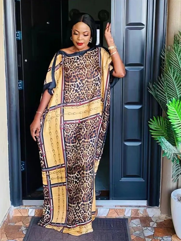African Dashiki Beaded Maxi Dress: Vintage Long Sleeve Abaya Gown for Women - Elegant Party Wear - Flexi Africa - Free Delivery Worldwide only at www.flexiafrica.com