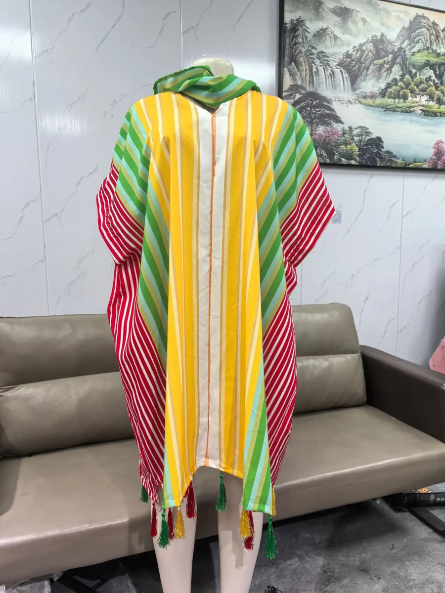 African Women’s Dashiki Maxi Dress – Traditional Long Summer Gown Plus Size - Free Delivery Worldwide only at Flexi Africa