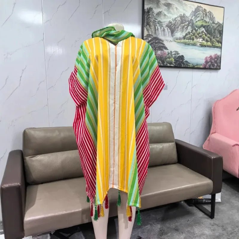 African Women’s Dashiki Maxi Dress – Traditional Long Summer Gown Plus Size - Free Delivery Worldwide only at Flexi Africa