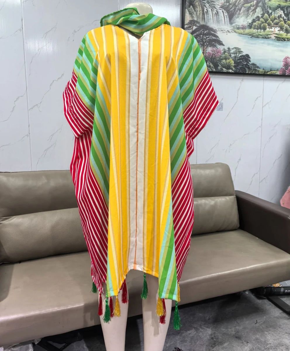 African Women’s Dashiki Maxi Dress – Traditional Long Summer Gown Plus Size - Free Delivery Worldwide only at Flexi Africa