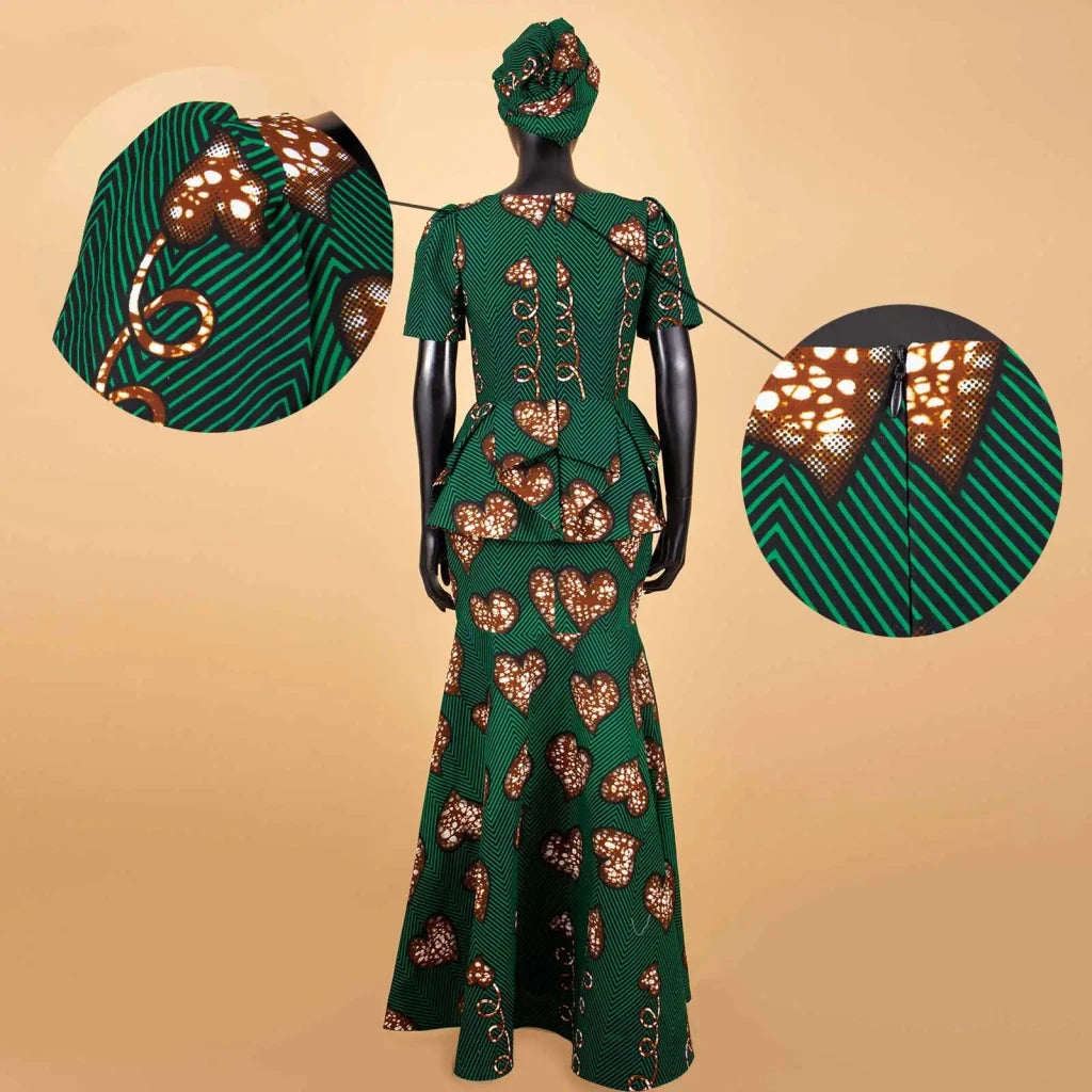 Buy Elegant African Dress – Women’s Printed V-Neck Office, Party & Evening Occasion Dress for only $73.76 at Flexi Africa!