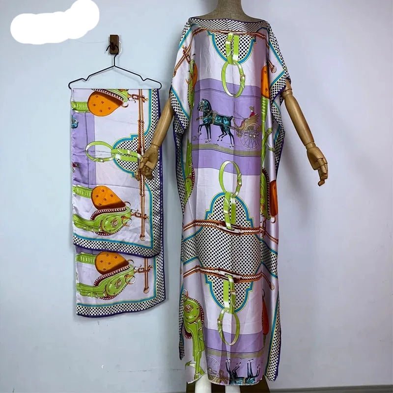 African Elegance: Muslim Dashiki Kaftan Holiday Dress Stylish Evening Abaya with Unique Print - Flexi Africa - Flexi Africa offers Free Delivery Worldwide - Vibrant African traditional clothing showcasing bold prints and intricate designs
