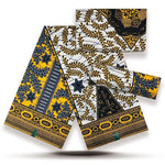 African Fabrics Wax 100% Cotton Wax Prints Good Quality Wax Loincloth For Women Dress 6 Yards