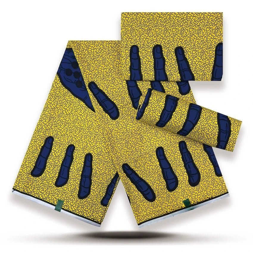 African Fabrics Wax 100% Cotton Wax Prints Good Quality Wax Loincloth For Women Dress 6 Yards - Free Delivery Worldwide only at Flexi Africa