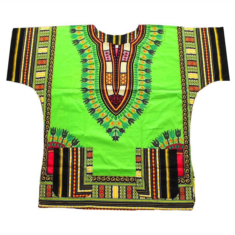 African Fashion with Unisex Dashikiage Dashiki Floral Dress - Perfect for Men and Women with African Traditional Print - Flexi Africa - Flexi Africa offers Free Delivery Worldwide - Vibrant African traditional clothing showcasing bold prints and intricate designs