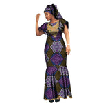 African Luxury Ankara Gown – Stylish Bodycon Maxi Dress for Party, Wedding, and Formal Events - Free Delivery Worldwide