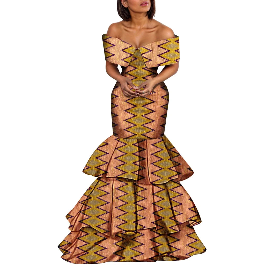 African Print Dress for Women – Elegant Dashiki Party & Wedding Outfit - Free Delivery Worldwide only at Flexi Africa