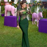 African Print Maxi Dress for Women – Ankara Full Sleeve High Neck Elegant Party Outfit - Free Delivery Worldwide only at Flexi Africa