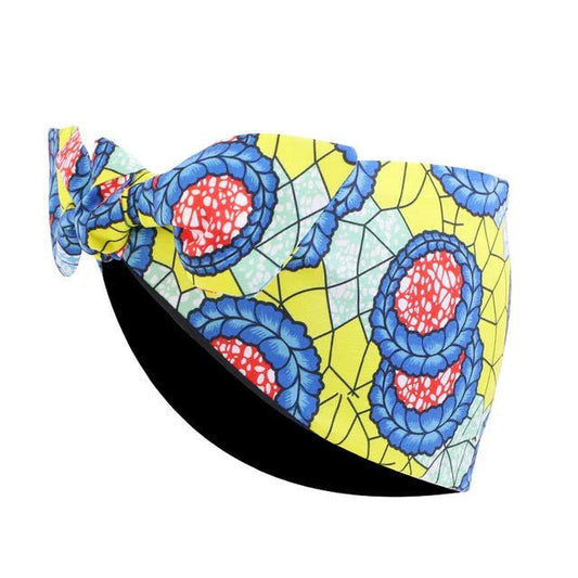 African Print Stretch Bandana Head Wrap Floral Ankara Dashiki Women - Free Delivery Worldwide only at Flexi Africa