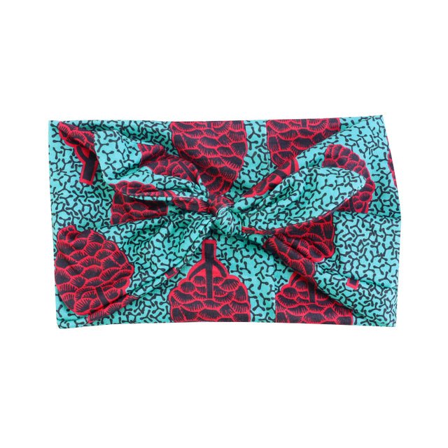 African Print Stretch Bandana Head Wrap Floral Ankara Dashiki Women - Free Delivery Worldwide only at Flexi Africa