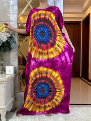 African Summer Abaya Dress: Short Sleeve Dashiki Design with Oversized Floral Scarf - Flexi Africa - www.flexiafrica.com