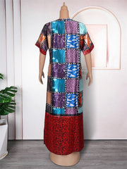 African Traditional Dresses For Woman Plus Size Boubou Ankara Dashiki Print Africa Clothes Turkey Dubai Abaya Party Evening Gown - Free Delivery Worldwide only at Flexi Africa