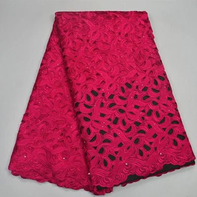 African Voile Lace Fabric – Cotton Lace for Wedding & Party Dresses - Free Delivery Worldwide only at Flexi Africa