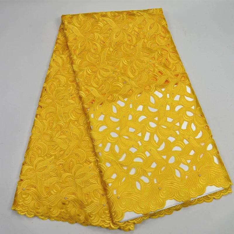African Voile Lace Fabric – Cotton Lace for Wedding & Party Dresses - Free Delivery Worldwide only at Flexi Africa