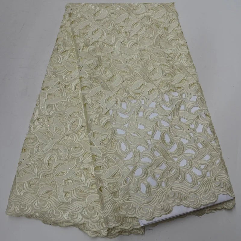 African Voile Lace Fabric – Cotton Lace for Wedding & Party Dresses - Free Delivery Worldwide only at Flexi Africa