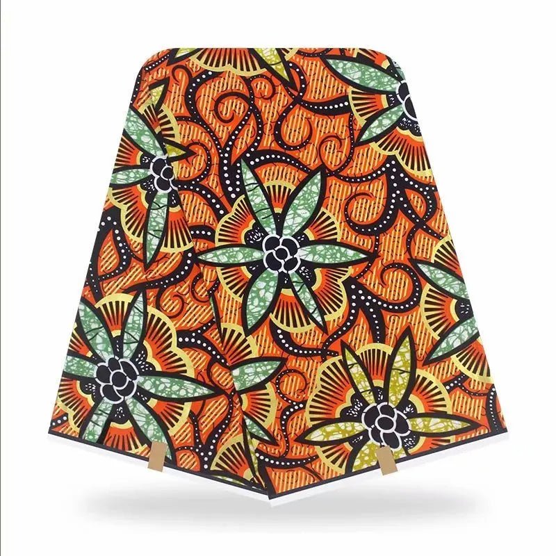 African Wax Fabric Black & White – 100% Cotton Wax Print Pagne, 6 Yards - Free Delivery Worldwide only at Flexi Africa