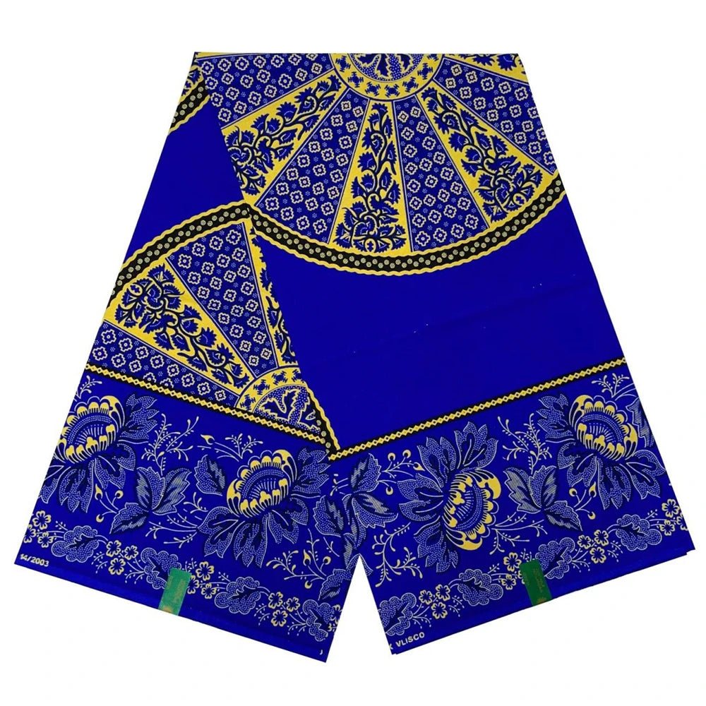 African Wax Fabric Black & White – 100% Cotton Wax Print Pagne, 6 Yards - Free Delivery Worldwide only at Flexi Africa