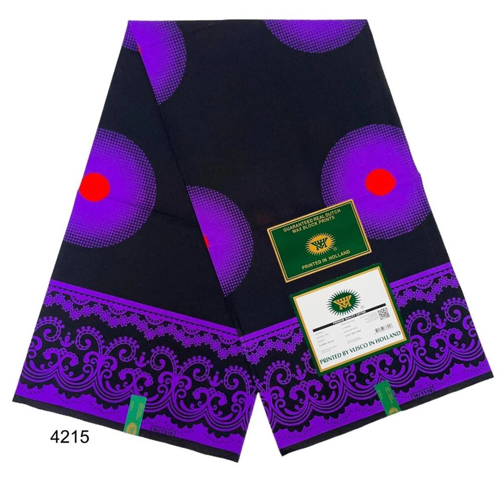 African Wax Fabric Black & White – 100% Cotton Wax Print Pagne, 6 Yards - Free Delivery Worldwide only at Flexi Africa