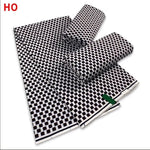 African Wax Fabric Black & White – 100% Cotton Wax Print Pagne, 6 Yards - Free Delivery Worldwide only at Flexi Africa