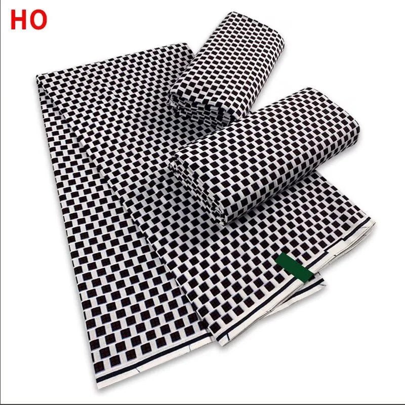 African Wax Fabric Black & White – 100% Cotton Wax Print Pagne, 6 Yards - Free Delivery Worldwide only at Flexi Africa