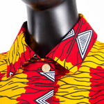 African Women’s Dress – Elegant V - Neck Short Sleeve High - Waist Formal Dress - Free Delivery Worldwide only at Flexi Africa