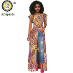 African Women's Long Trench Coat – Short Sleeve Bazin Riche Overcoat - Free Delivery Worldwide only at Flexi Africa