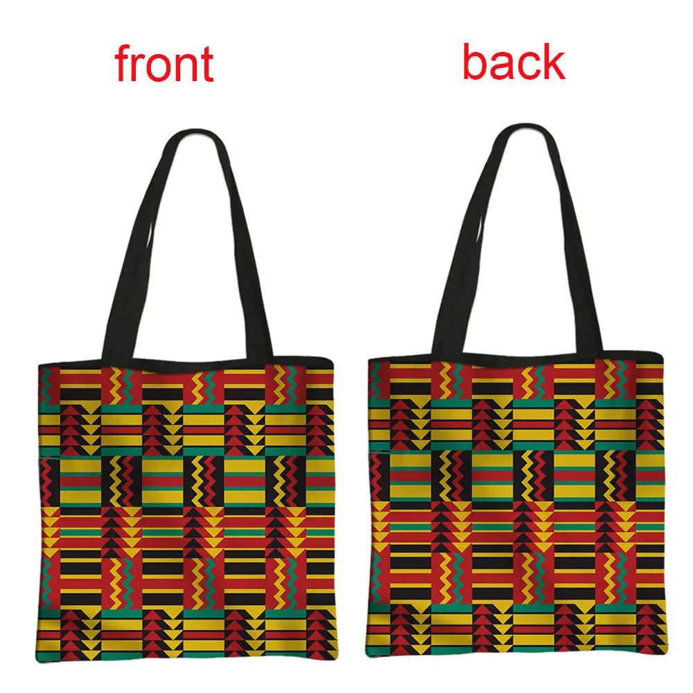 African Women's Style Handbag: Traditional Printed Top-Handle and Shoulder Tote Bags for Females - Flexi Africa - FREE POST