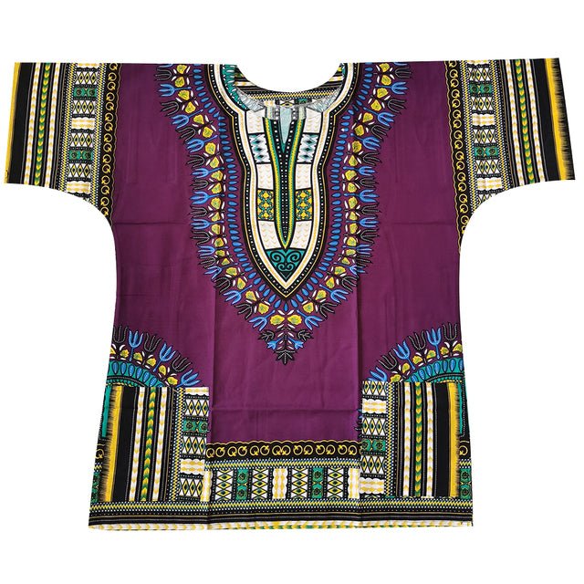 Authentic African Dashiki Printed T-Shirts for Men - Flexi Africa - Flexi Africa offers Free Delivery Worldwide - Vibrant African traditional clothing showcasing bold prints and intricate designs