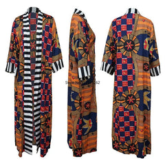 Polyester African Dashiki Style Coat for Women - Fashionable Dress Clothes - Free Delivery Worldwide only at Flexi Africa