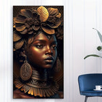 Beginner’s Delight: Large 5D African Woman Diamond Art Kit (40x70CM) - Free Delivery Worldwide only at Flexi Africa