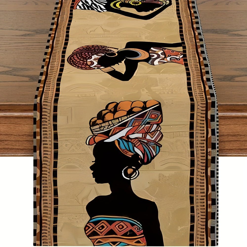 Boho Chic African - Inspired Table Runner – Rectangle Farmhouse Knit Decor - Free Delivery Worldwide only at Flexi Africa