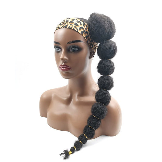 Clip-In Afro Puff Ponytail Hair Extension for Black Women 18" - Flexi Africa - Free Delivery Worldwide www.flexiafrica.com