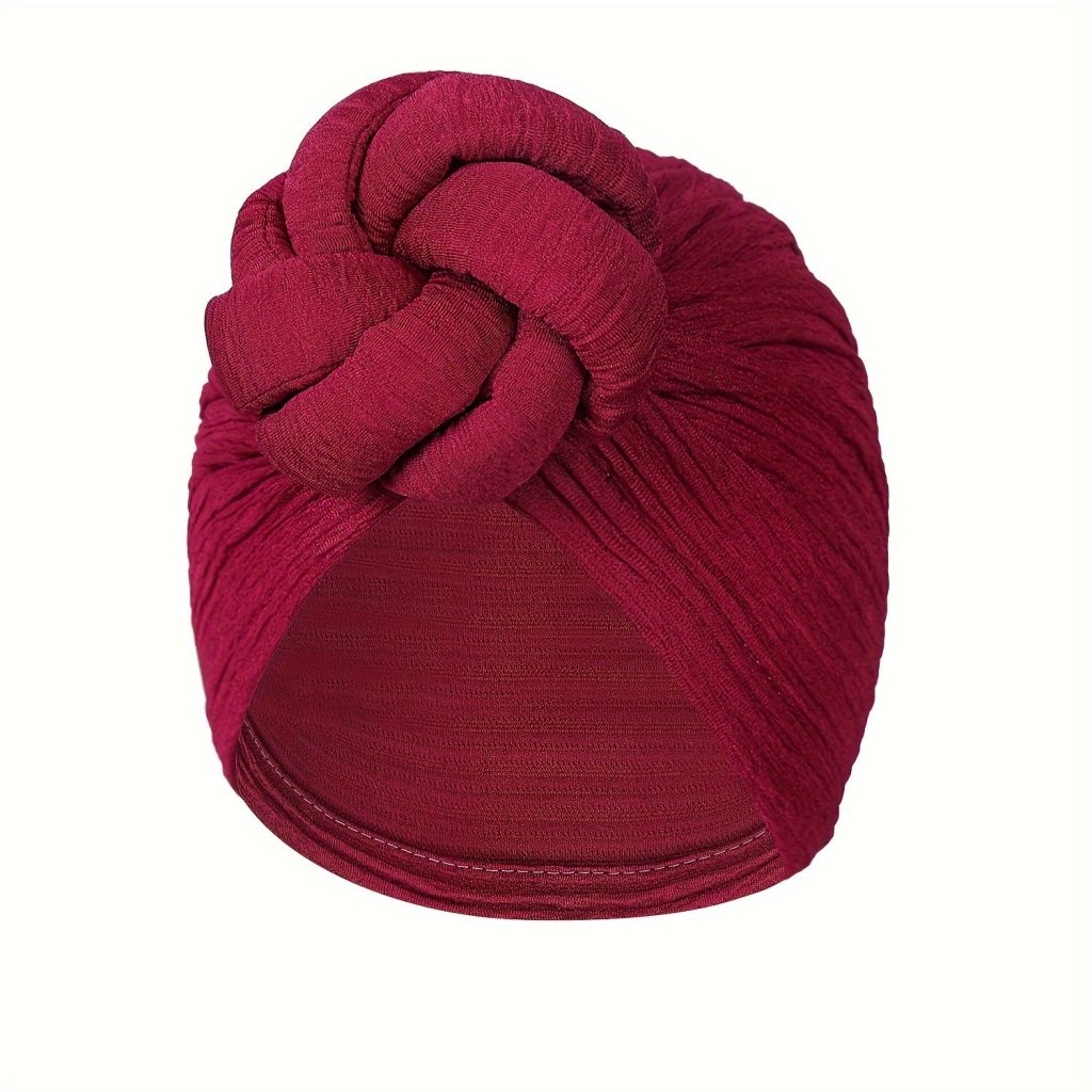 Comfortable Solid Color Headwrap – Floral Knot Women’s Turban - Free Delivery Worldwide only at Flexi Africa