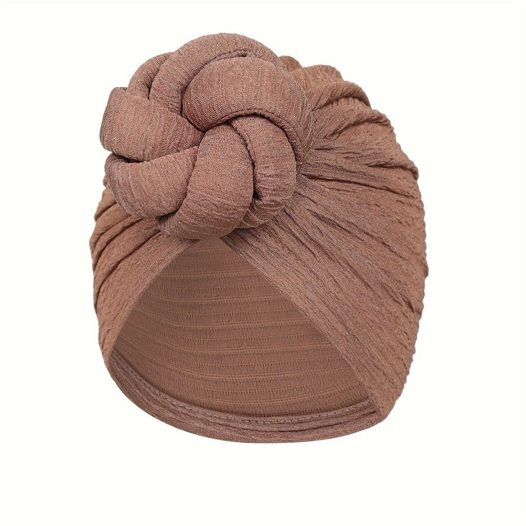 Comfortable Solid Color Headwrap – Floral Knot Women’s Turban - Free Delivery Worldwide only at Flexi Africa